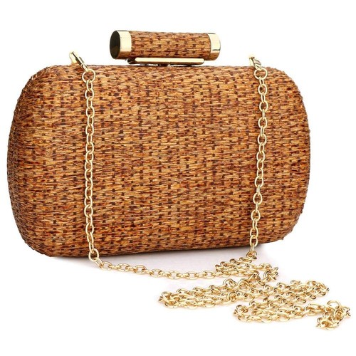 Straw Clutch Purse for Women Hand-Woved Evening Handbag Party Wedding Summer ...