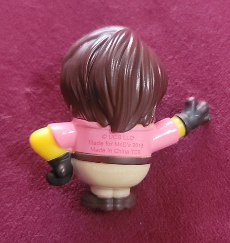 McDonalds Happy Meal Toy Minions #37 figura 2019 hombre papá cíclope pelo castaño - Imagen 2 de 2