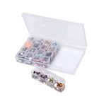  3 Pcs Clear Box with Lid Plastic Organiser Storage Bin Makeup Case