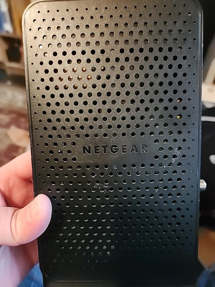 Netgear N300 Wifi Cable Modem Router 型号 C3000 未测试 As-is No Cord. — 第 2/2 张图片