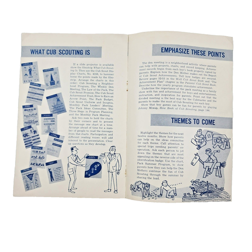 Folleto de colección 1958 de los Boy Scouts, fiesta de revisión de padres de Cub Scouts - Imagen 4 de 6