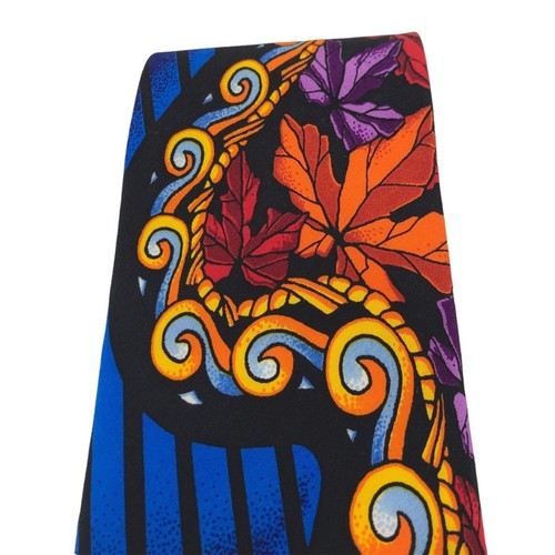Rush Limbaugh No Boundaries Collection Silk Tie-Autumn Leaves-4"X60" - Picture 2 of 8