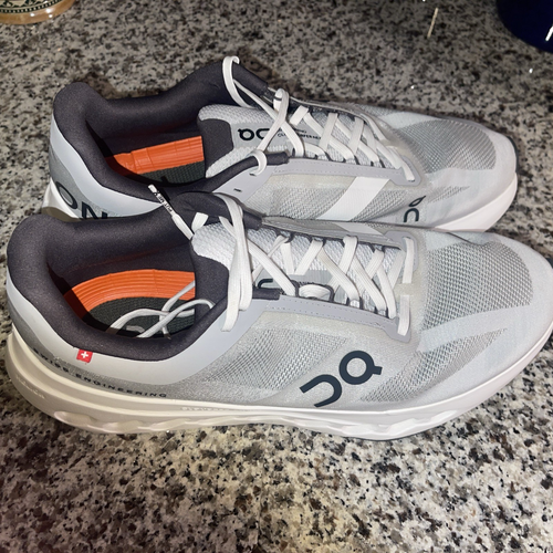 On Cloudsurfer Next Rubber Swiss Engineering Trimmed Mesh Light Grey Men Size 11