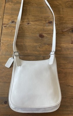 Vintage Coach 9135 Black Leather Flap Crossbody Great for