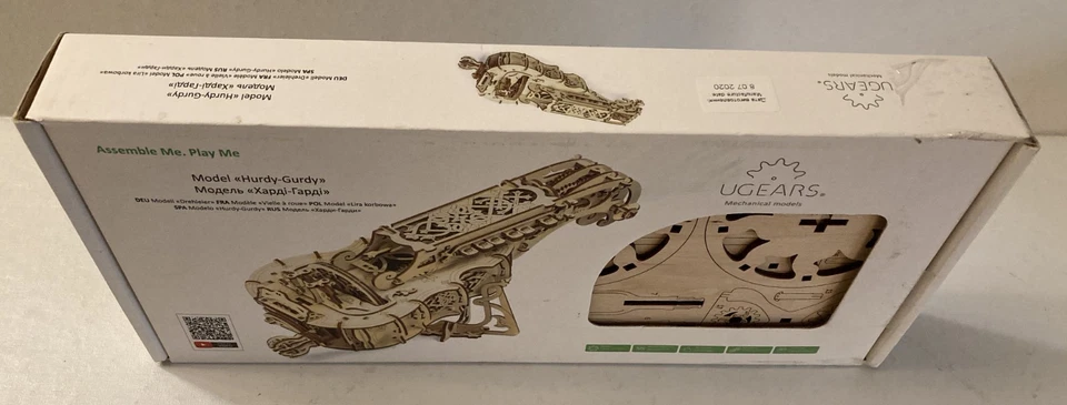 UGears Hurdy-Gurdy Wooden 3D Mechanical MUSICAL! Model Kit New in Open Box - Image 4 of 4