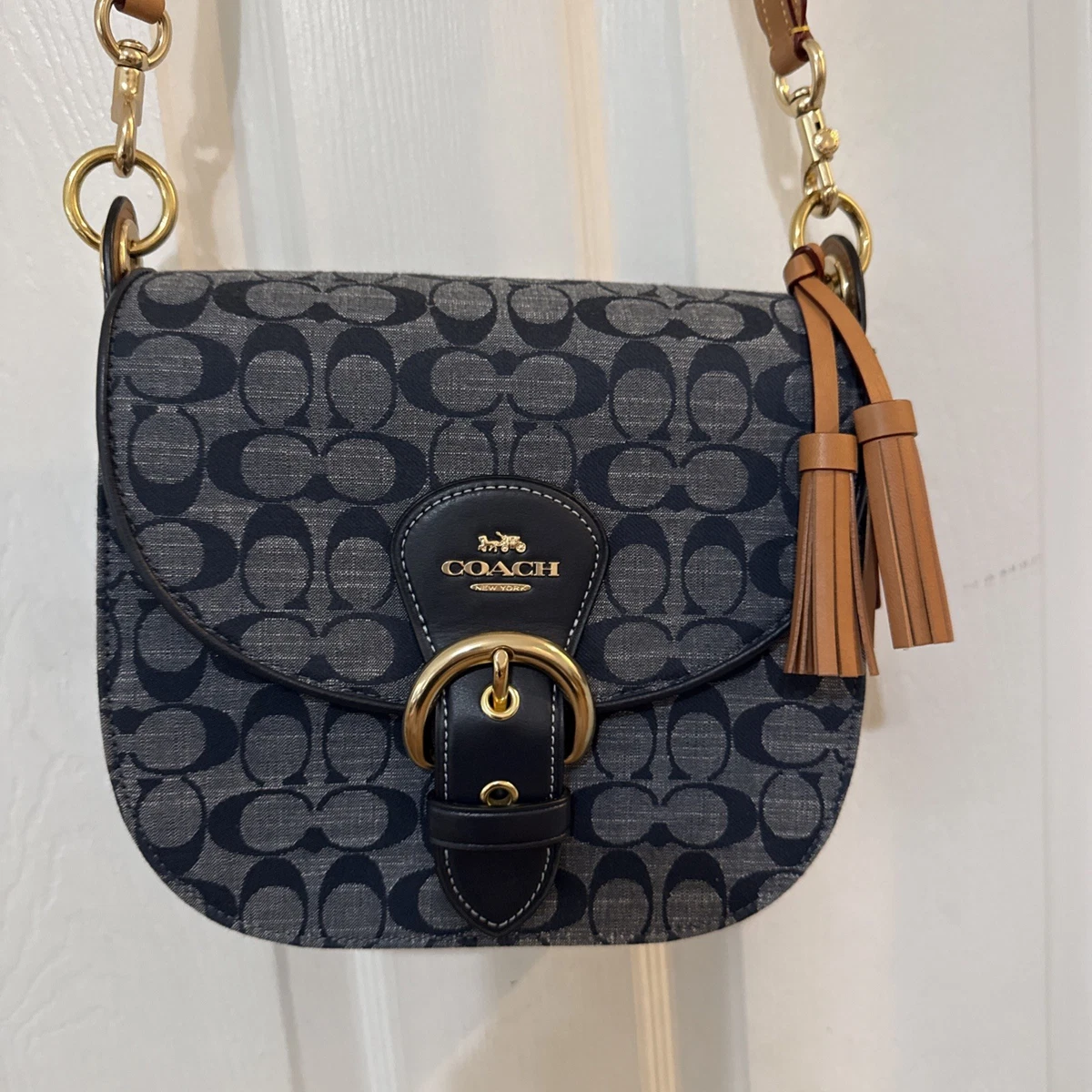 Coach Shoulder Bag Blue Bags & Handbags for Women for sale | eBay