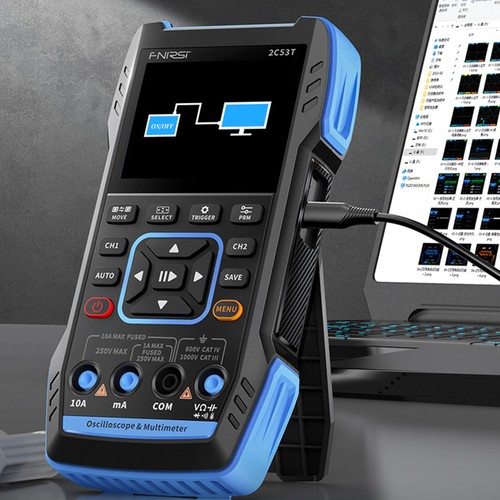 FNIRSI 2C53T Handheld Digital Mini Oscilloscope Multimeter Signal Generator US - Picture 4 of 21