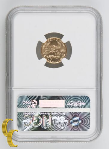 2015 $5 Gold 1/10 oz American Eagle Coin Narrow Reeds NGC MS-70 - Picture 4 of 4