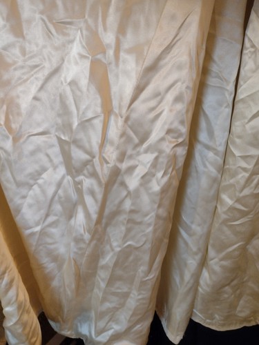 Vintage CHAYES Rare Butter Cream Crushed Velvet Hooded Cloak Coat W Pockets Lrg - Picture 15 of 22