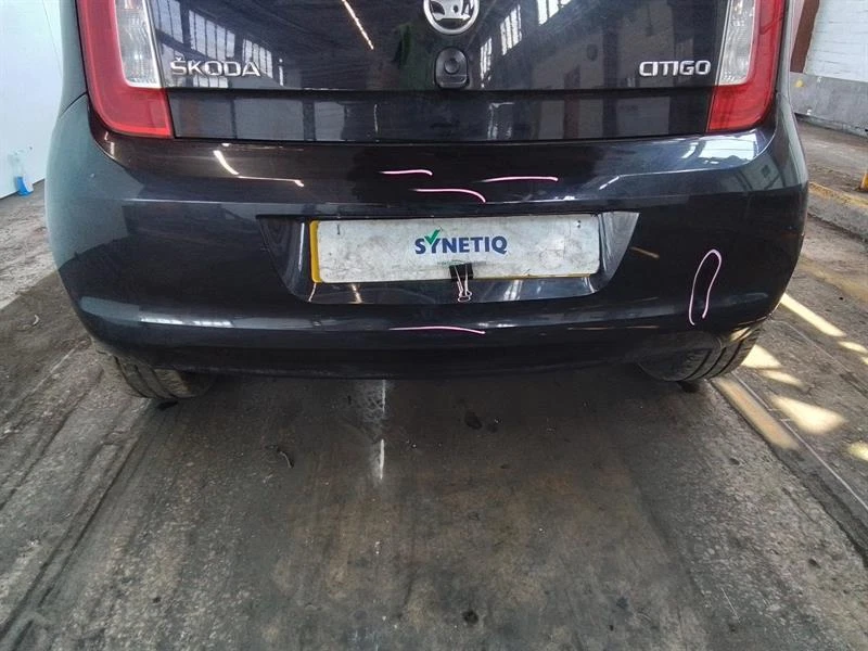 REAR BUMPER SKODA CITIGO MK1 NF 2012 On BLACK EDITION MPI 5 DOOR HATCHBACK BLACK