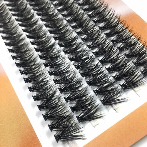 100 Cluster Individual False EyeLashes Curl Thick Natural Eye Lashes Extension ♢ - Picture 22 of 22