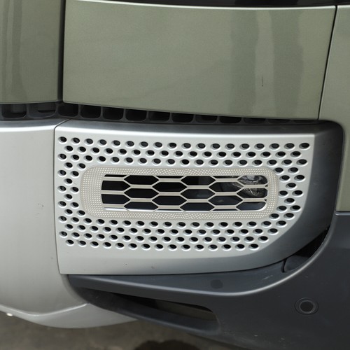 For Land Rover Defender 20-23 Front Fog Light Protective Trim Cover Stainless - Picture 8 of 12