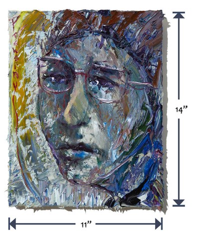 OIL PAINTING█UNIQUE EXPRESSIONISt ART█SIGNED OUTSIDER█ORIGINAL █PORTRAIT POP MAN - Picture 16 of 19