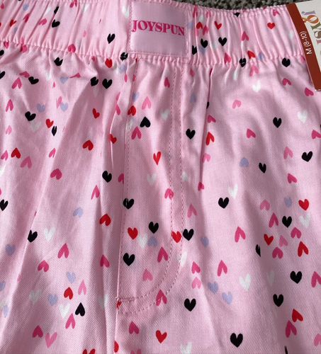 JOYSPUN LADIES PINK SAIL HEART PRINT WOVEN ELASTIC WAIST PJ SHORTS Sz M* - Picture 4 of 7