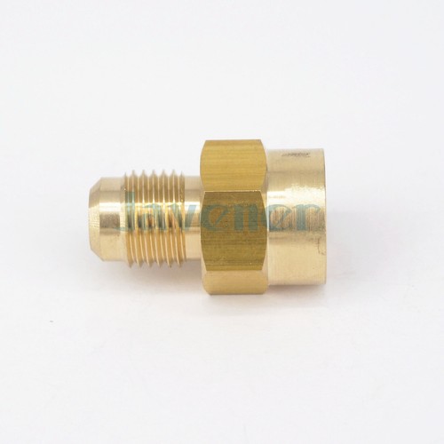 2 Stück passend für 1/4" 5/16" 3/8" Rohr ODx 1/8" 1/4" NPT Buchse Messing SAE Flare Connector - Bild 26 von 29