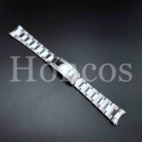 20 MM MASSIVES OYSTER BAND ARMBAND PASST FÜR ROLEX GMT MASTER FLIP LOCK GLÄNZEND ZENTR - Bild 1 von 7