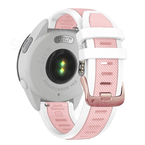 Replacement Silicone Sports Strap Quick Fit Watch Band For Garmin Forerunner 165 - Picture 10 of 74