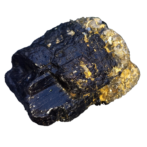 Macizo Schörl turmalina negra piedra bruta turmalina fuerza vital piedra de protección R1 - Imagen 6 de 8