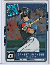 Dansby Swanson 2017 Panini Donruss Optic Rated Rookie RC #33    CHICAGO CUBS