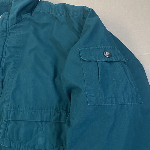 VINTAGE London Fog 2 In 1 Jacket Adult Large Long Green Full Zip Button 90s Mens - Picture 3 of 19