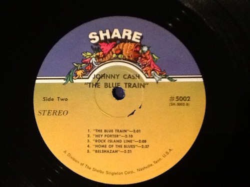 JOHNNY CASH~the blue train SHARE 1960s? DG/HV ~ (LP) Ex / (JACKET) Vg++ - Imagen 5 de 5