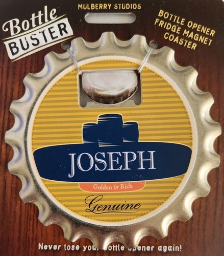 Bottle Buster Flaschenöffner Magnet Untersetzer 100+ Namen Zitate Ihrer Wahl Neu in Verpackung - Bild 62 von 124