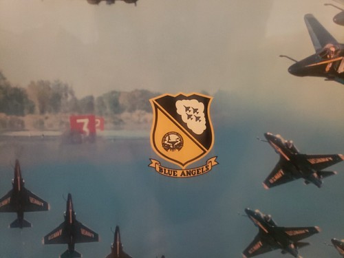 1975 BLUE ANGELS TEAM SIGNED POSTER PHOTO WHOLE CREW U.S. NAVY TO GDR SID GRAHAM - Picture 9 of 11
