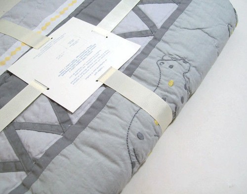 Edredón Pottery Barn Niños Bordado Animales Elliot Bebé Niño Nuevo - Imagen 2 de 4
