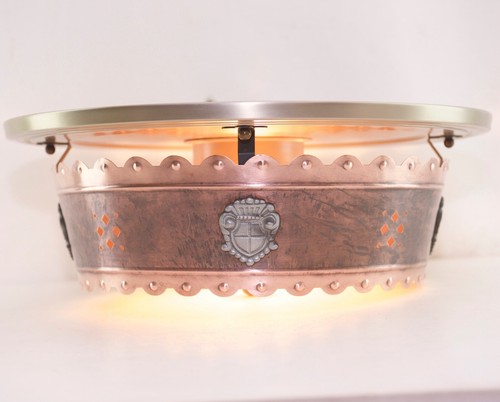KAISER Deckenlampe Plafoniere Kupfer 60er Kaiser-Leuchten Rustikal Schmiedeisen - Bild 4 von 6