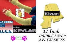 Made With KEVLAR 2-Ply Animal Handling SLEEVES ARM HAND Protection Dog Cat Bird