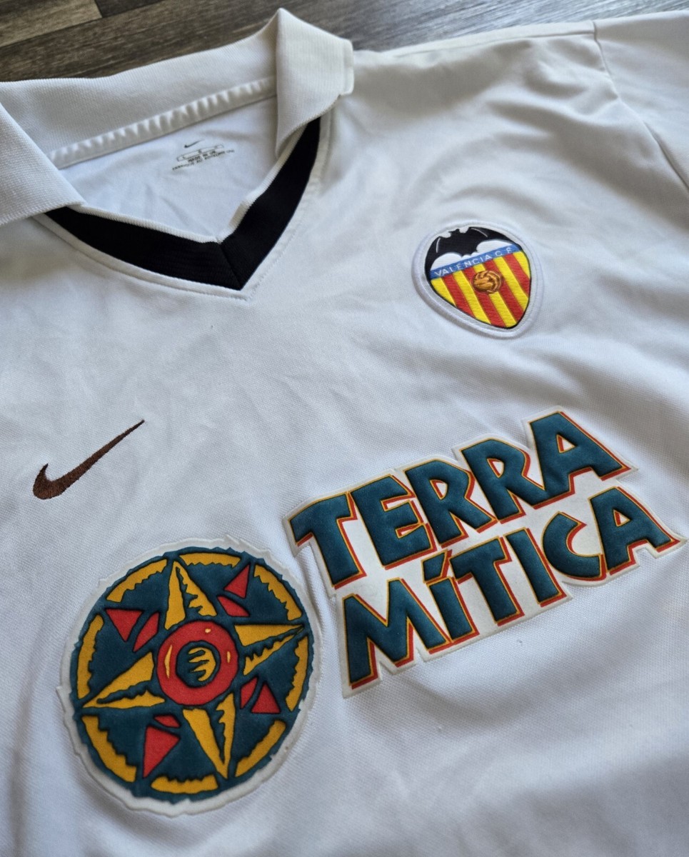 NIKE 03 04 バレンシア　アイマール Nike Valencia CF 2001/2002 Home Pablo Aimar Jersey Mens Size