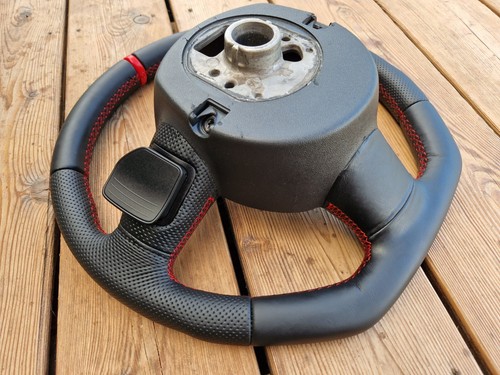 Volant CUIR NEUF pour Audi A6 C6 A4 B7 Q7 S-line OEM soldes FLAT BOTTOM