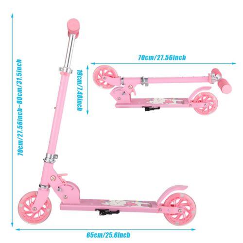 Kick Scooter for Kids Adjustable Height Foldable W/3 Levels Adjustable Handlebar - Picture 25 of 41