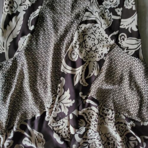 Bandolino Womens Size 4 Brown Beige High Low A Line Skirt Y2K Flowy - Picture 3 of 17