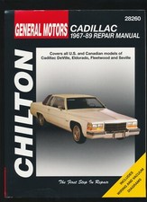 1967-'89 Cadillac DeVille Eldorado Fleetwood Seville Repair Manual Chilton 8587 