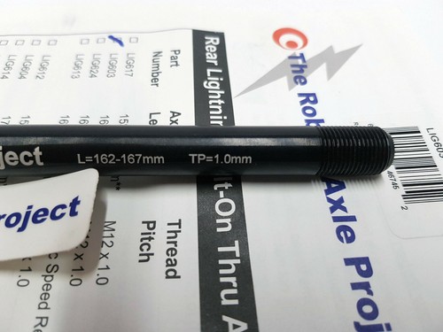 The Robert Axle Project LIG603 Thru Axle for Rear Wheel 40g 12x142 M12x1.0 - Picture 3 of 7