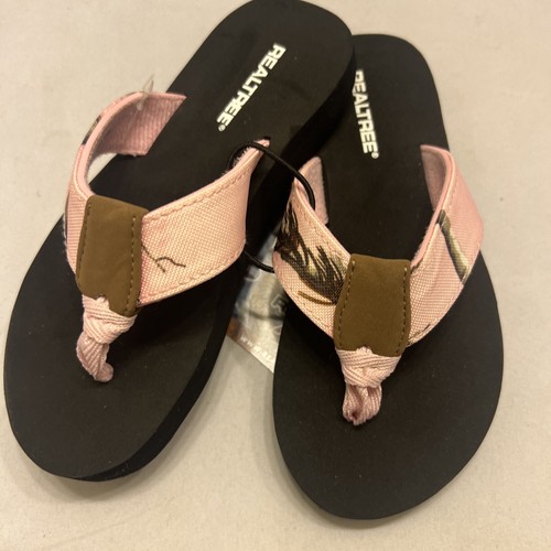 Zapato Chanclas Realtree Niñas Talla Pequeña 11-12 Rosa Camuflaje - Imagen 11 de 16