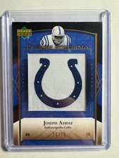 K297,741 - 2007 Upper Deck Premier Stitchings Team Logo #PS52 Joseph Addai #/20