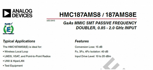 NUEVO multiplicador de frecuencia entrada 0,87-2 GHz salida 1,7-4 GHz duplicador de frecuencia - Imagen 4 de 4