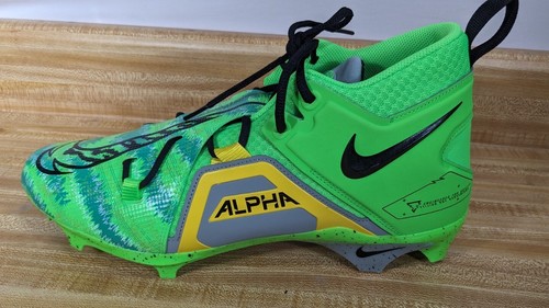 Nike Herren Gr. 13 Alpha Menace Pro 3 Mid Fußballschuhe FB8442-303 grün/gelb - Bild 10 von 18