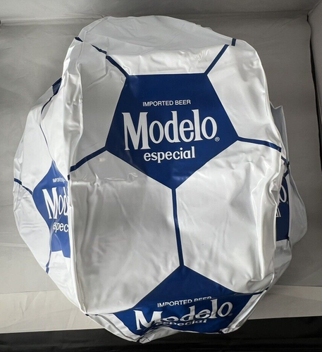 MODELO ESPECIAL INFLATABLE 22" SOCCER BEACH BALL Cerveza Beer Bar Cave FIFA NEW - Picture 3 of 7