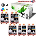 10 Pack Pgi35 Cli36 Ink Cartridge for Canon Pixma Ip100 iP110