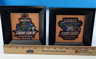 Harley Davidson “Toad Suck” Arkansas Patches in Frame - 5.5