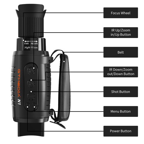 850nm IR Night Vision Binoculars Hunting Goggles Digital Infrared Record Video - Picture 15 of 19