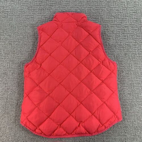J Crew Weste Medium M rosa Daunen Puffer gesteppt durchgehender Reißverschluss Taschen Damen - Bild 2 von 10