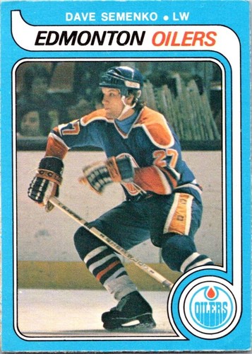 HOCKEY CARD OPC HIGH GRADE 1979 DAVE SEMENKO EDMONTON OILERS RECRUE NO1387