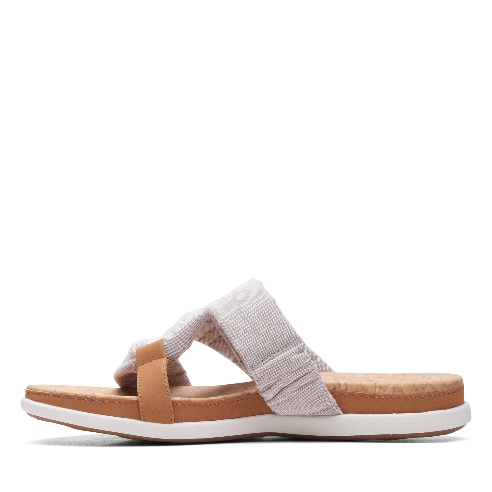 Clarks Womens Cloudstepper Eliza Skip Brown Casual Comfort Slide Sandals Shoes - Picture 4 of 60