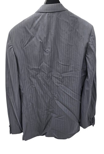 Wool Giorgio Armani Sport Jacket / Blazer Grey Pin-stripe Sz 39 Made In Italy - Picture 2 of 4