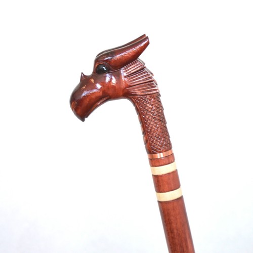 Walking Stick Cane handmade carved wooden - Knob handle canes - Picture 78 of 257