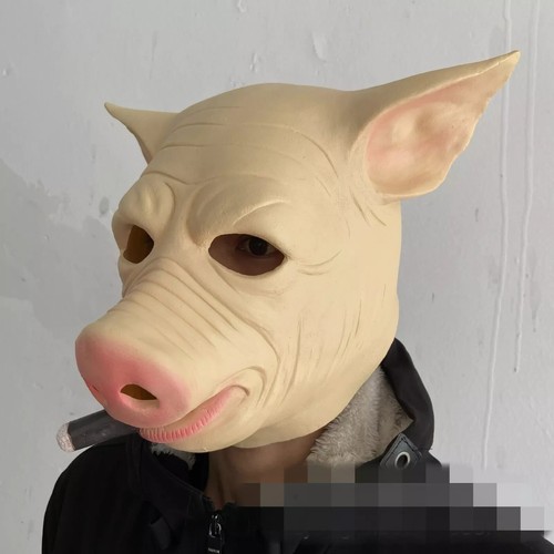 Masquerade Halloween Latex Fancy Peppa Pig Head Mask Carnival Party Cosplay Prop - Picture 40 of 78